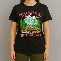 Yellowstone National Park Illustration T-Shirt