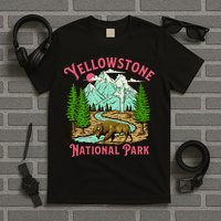 Yellowstone National Park Illustration T-Shirt