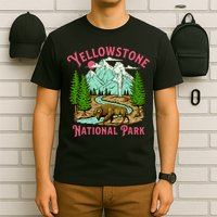 Yellowstone National Park Illustration T-Shirt