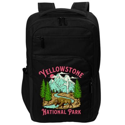 Yellowstone National Park Illustration Impact Tech Backpack