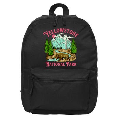 Yellowstone National Park Illustration 16 in Basic Backpack