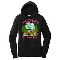 Yellowstone National Park Illustration Women's Pullover Hoodie