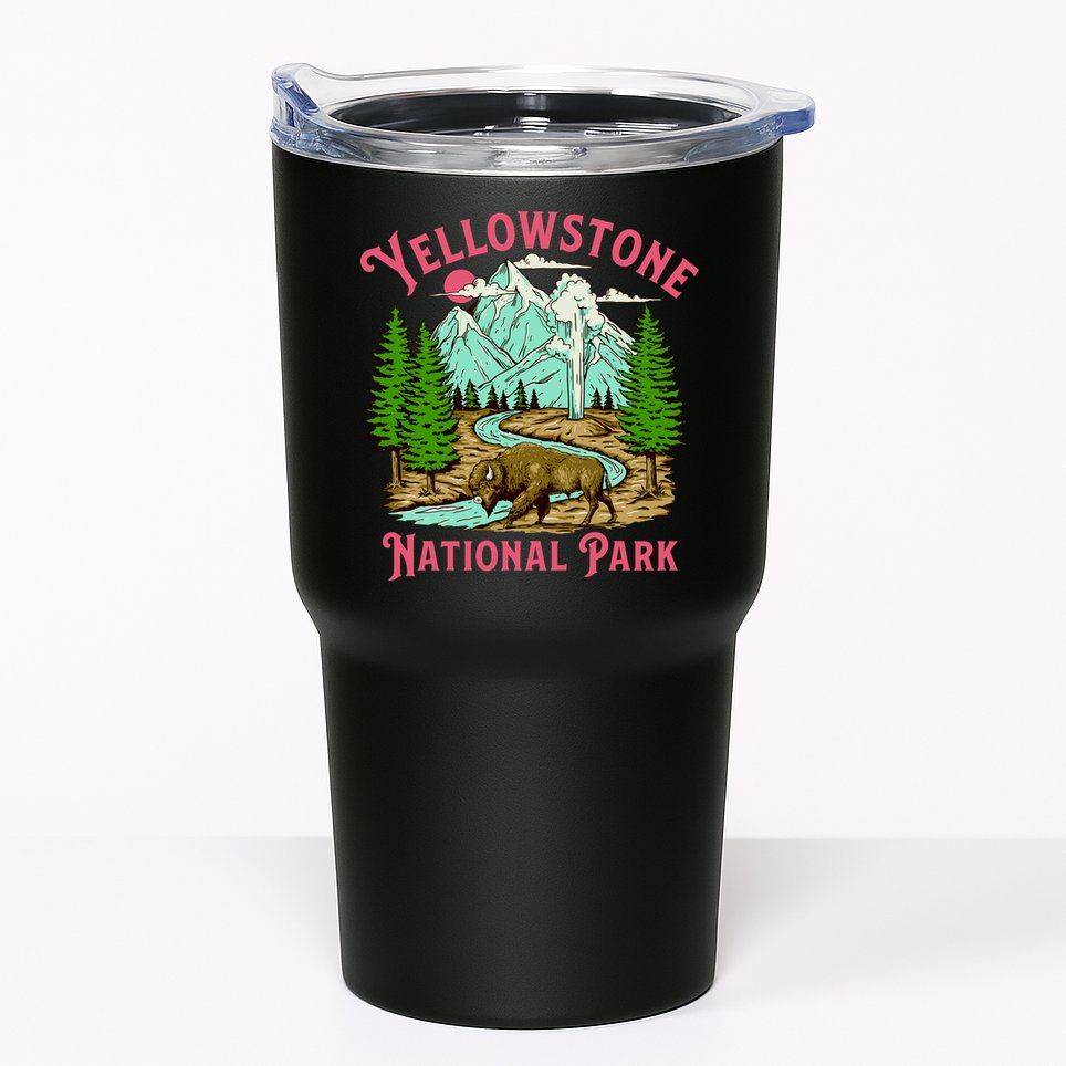 Yellowstone National Park Illustration Tumbler