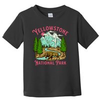 Yellowstone National Park Illustration Toddler T-Shirt