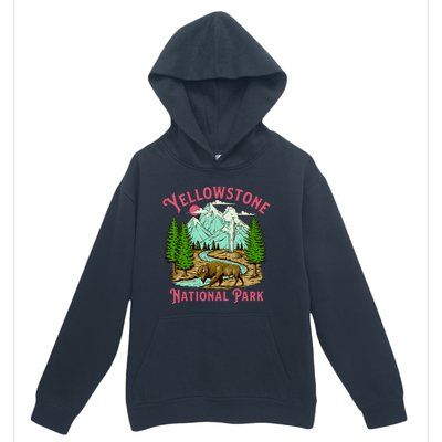 Yellowstone National Park Illustration Urban Pullover Hoodie