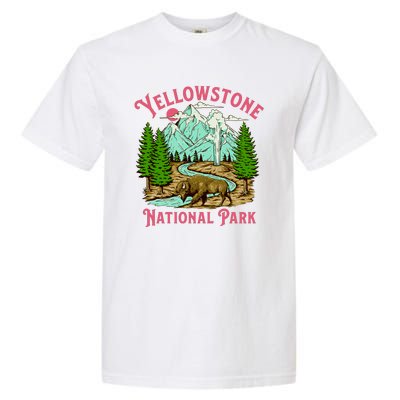 Yellowstone National Park Illustration Garment-Dyed Heavyweight T-Shirt