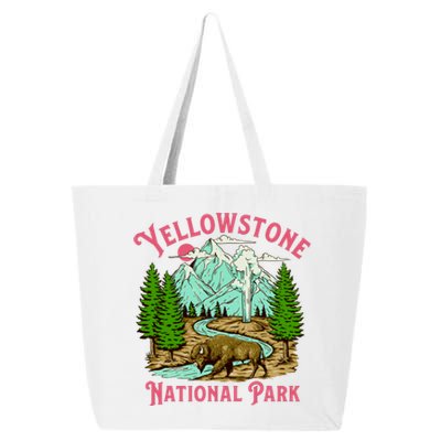 Yellowstone National Park Illustration 25L Jumbo Tote