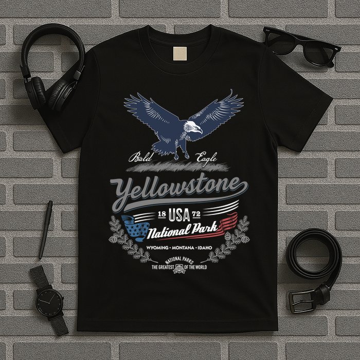 Yellowstone National Park USA 1872 Greatest Park of the World T-Shirt