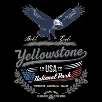 Yellowstone National Park USA 1872 Greatest Park of the World T-Shirt