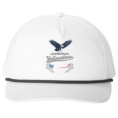 Yellowstone National Park USA 1872 Greatest Park of the World Snapback Five-Panel Rope Hat