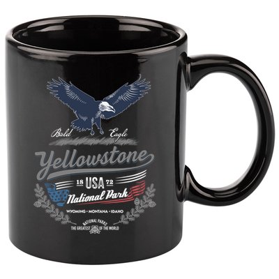 Yellowstone National Park USA 1872 Greatest Park of the World 11oz C Handle Ceramic Mug