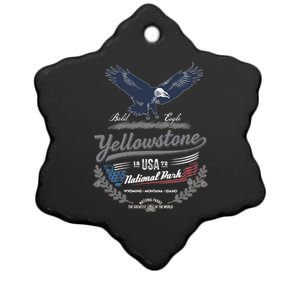 Yellowstone National Park USA 1872 Greatest Park of the World Ceramic Star Ornament