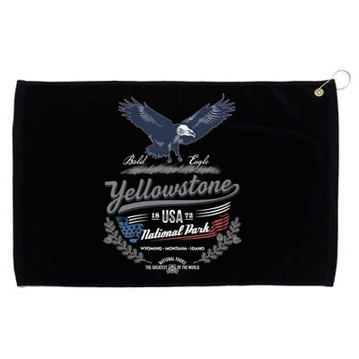 Yellowstone National Park USA 1872 Greatest Park of the World Grommeted Golf Towel