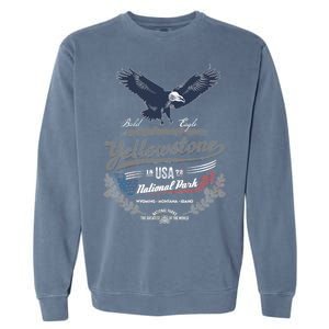 Yellowstone National Park USA 1872 Greatest Park of the World Garment-Dyed Sweatshirt