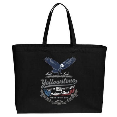 Yellowstone National Park USA 1872 Greatest Park of the World Cotton Canvas Jumbo Tote