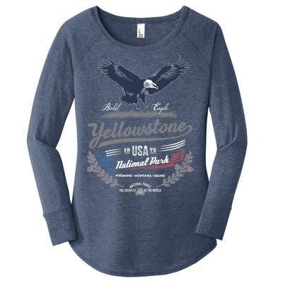 Yellowstone National Park USA 1872 Greatest Park of the World Women's Perfect Tri Tunic Long Sleeve Shirt