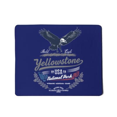 Yellowstone National Park USA 1872 Greatest Park of the World Mousepad