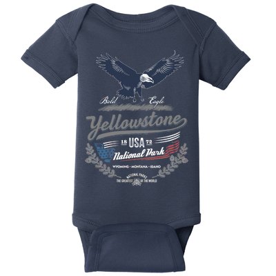 Yellowstone National Park USA 1872 Greatest Park of the World Baby Bodysuit