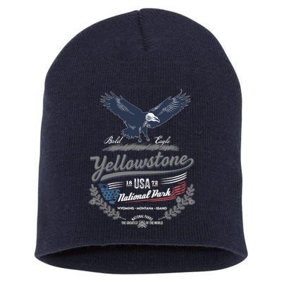 Yellowstone National Park USA 1872 Greatest Park of the World Short Acrylic Beanie