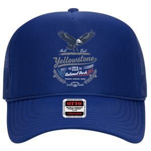 Yellowstone National Park USA 1872 Greatest Park of the World High Crown Mesh Back Trucker Hat