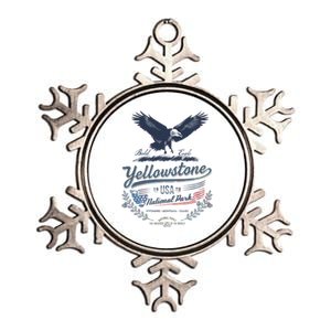 Yellowstone National Park USA 1872 Greatest Park of the World Metallic Star Ornament