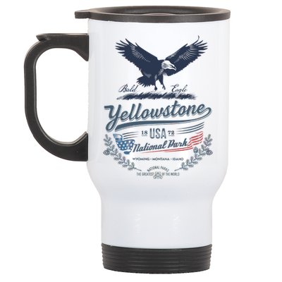 Yellowstone National Park USA 1872 Greatest Park of the World Stainless Steel Travel Mug