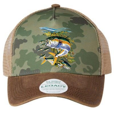 Yellowtail Fish Legacy Tie Dye Trucker Hat