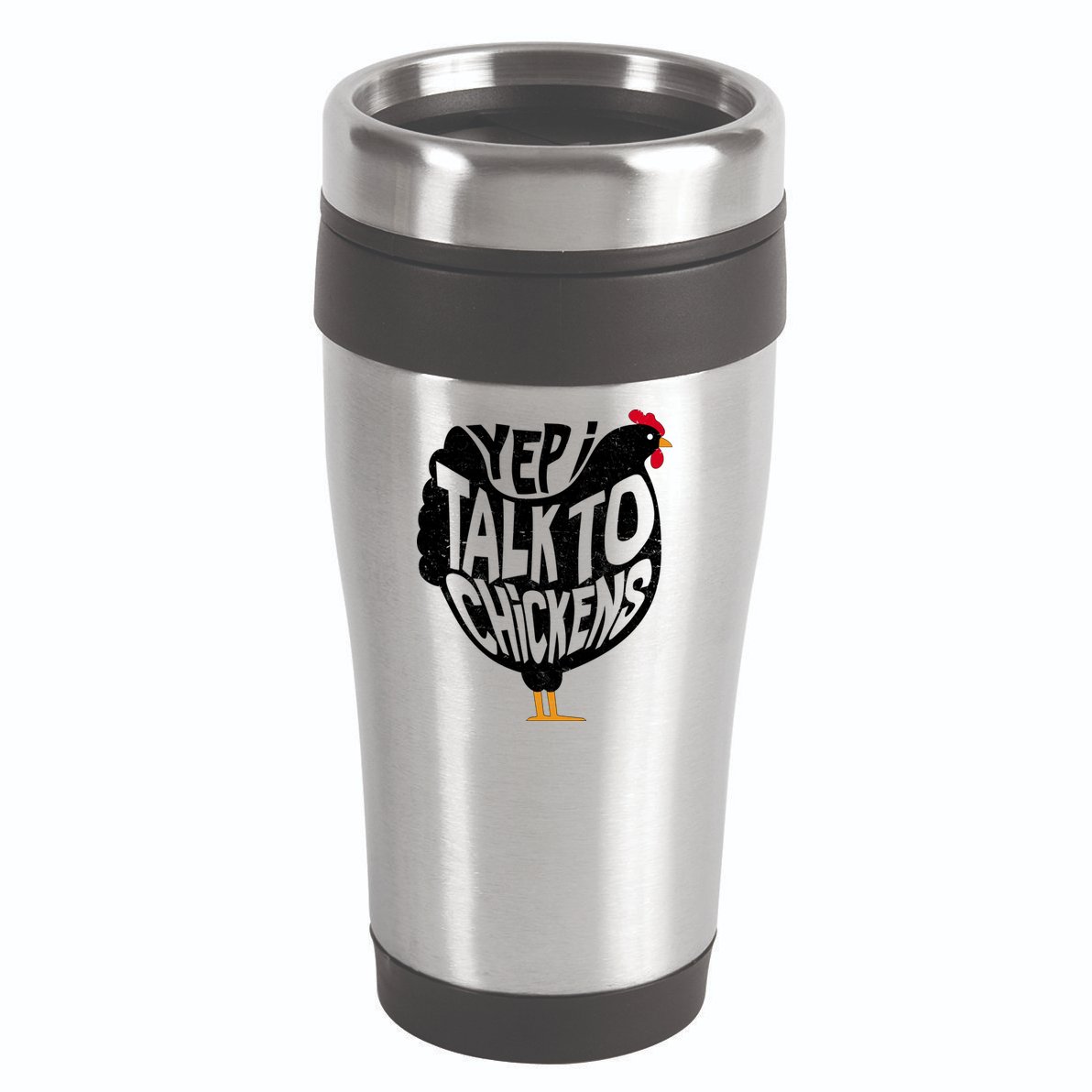 Yep I Talk To Chickens 16oz Travel Tumbler