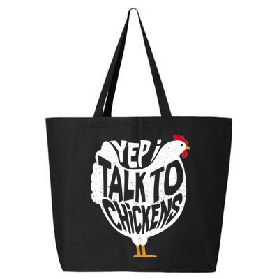 Yep I Talk To Chickens 25L Jumbo Tote