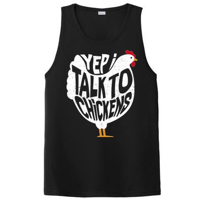 Yep I Talk To Chickens PosiCharge Competitor Tank