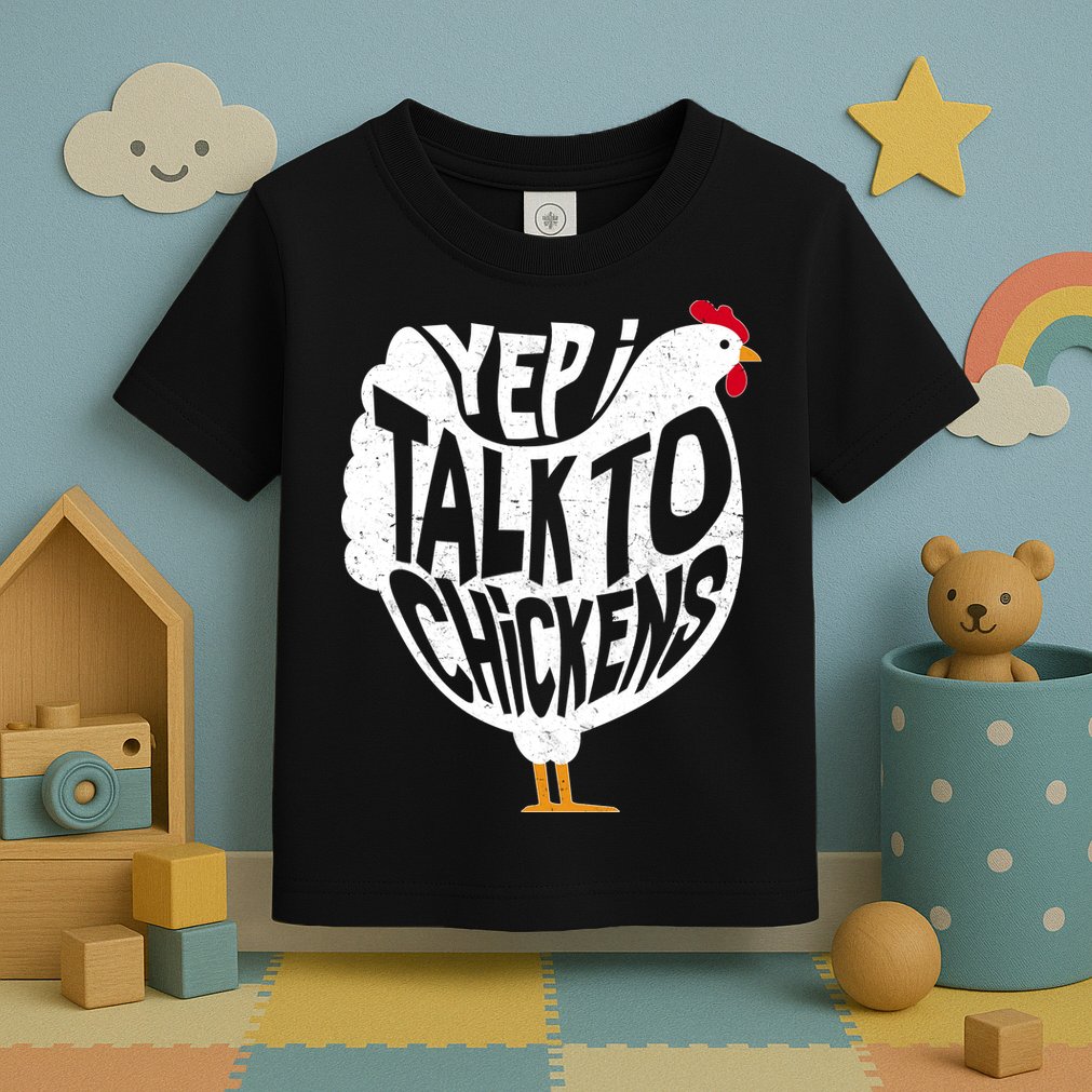 Yep I Talk To Chickens Toddler T-Shirt