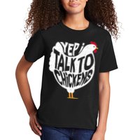 Yep I Talk To Chickens Kids T-Shirt