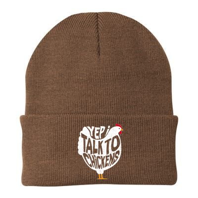 Yep I Talk To Chickens Beanie