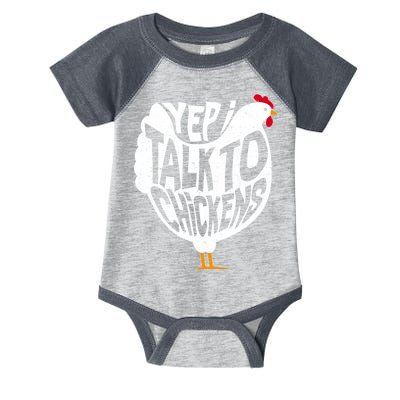 Yep I Talk To Chickens Infant Baby Jersey Bodysuit