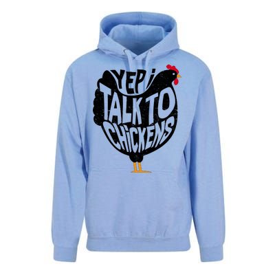 Yep I Talk To Chickens Unisex Surf Hoodie