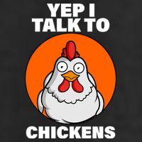 Yep I Talk To Chickens Funny 7 Panel Mesh Trucker Snapback Hat