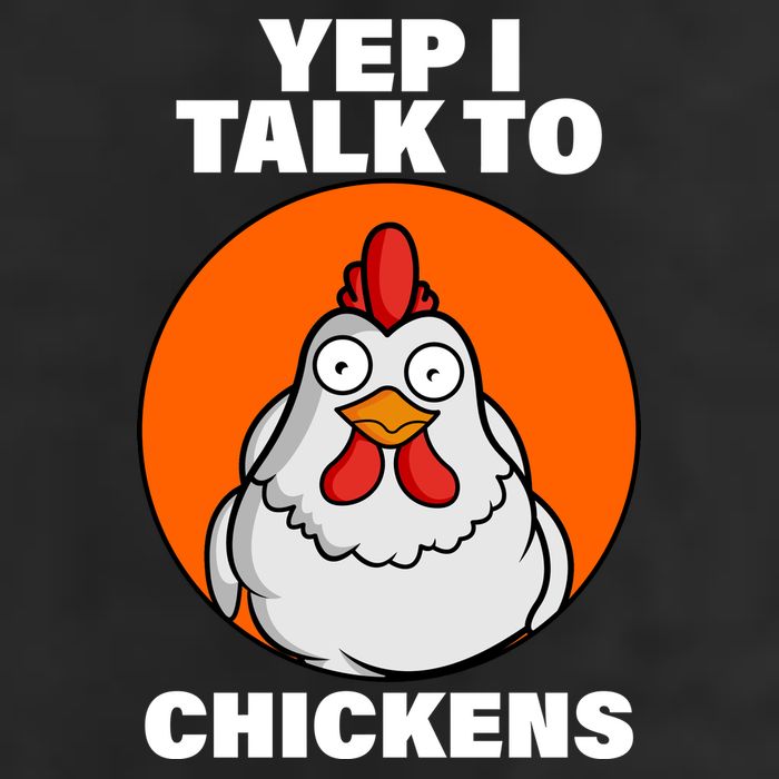 Yep I Talk To Chickens Funny 7 Panel Mesh Trucker Snapback Hat
