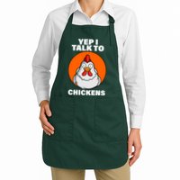 Yep I Talk To Chickens Funny Apron