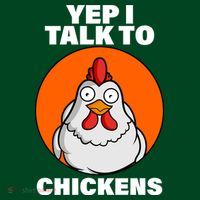 Yep I Talk To Chickens Funny Sustainable Beanie