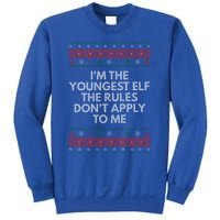 Youngest Elf Rules Dont Apply Christmas Family Xmas Meaningful Gift Sweatshirt