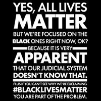 Yes All Live Matter Focus On The Black Ones Now Cooling Performance Crew T-Shirt
