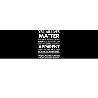 Yes All Live Matter Focus On The Black Ones Now Bumper Sticker