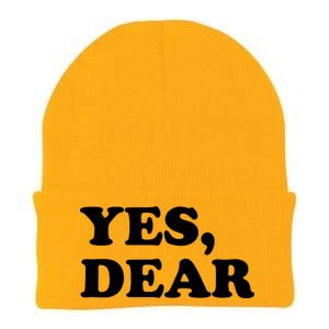 Yes Dear Funny Husband And Wife Knit Cap Winter Beanie