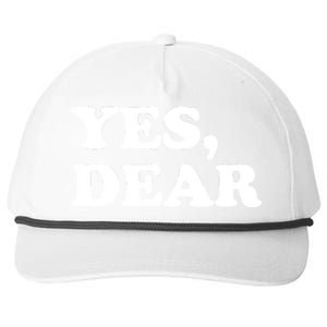 Yes Dear Funny Husband And Wife Snapback Five-Panel Rope Hat