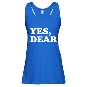 Yes Dear Funny Husband And Wife Ladies Essential Flowy Tank