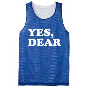 Yes Dear Funny Husband And Wife Mesh Reversible Basketball Jersey Tank