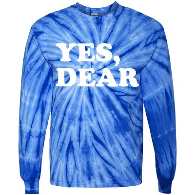 Yes Dear Funny Husband And Wife Tie-Dye Long Sleeve Shirt