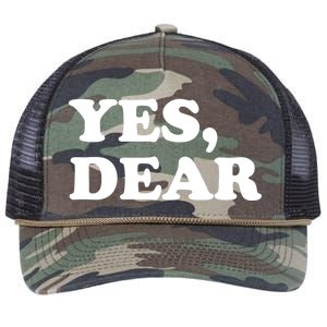 Yes Dear Funny Husband And Wife Retro Rope Trucker Hat Cap