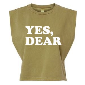 Yes Dear Funny Husband And Wife Garment-Dyed Women's Muscle Tee