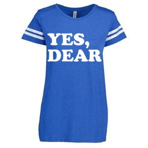 Yes Dear Funny Husband And Wife Enza Ladies Jersey Football T-Shirt